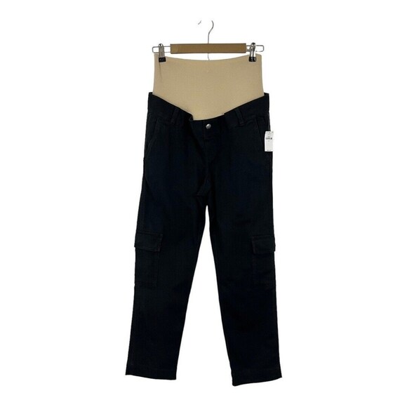 Gap Maternity True Waistband Full Panel Cargo Pants Size 2 Moonless Night - Picture 1 of 5